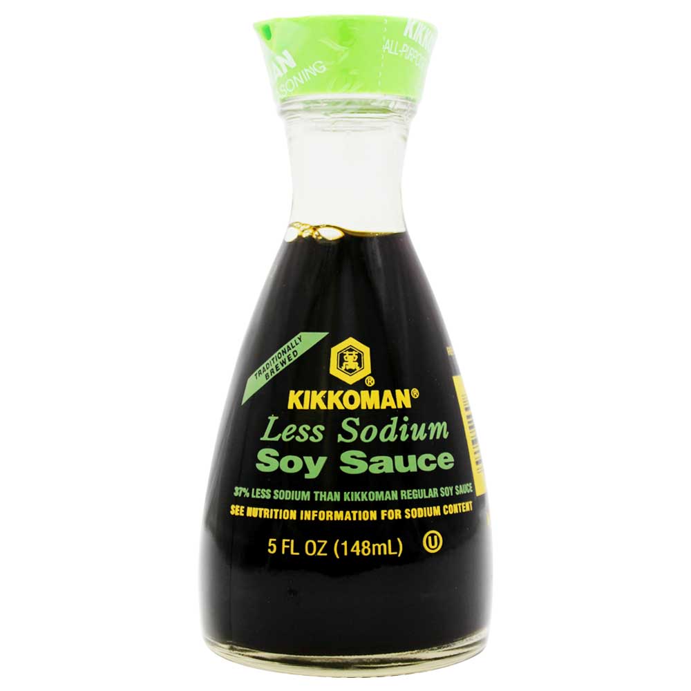 Salsa de Soya Kikkoman Baja en Sodio Tabletop 148 ml.